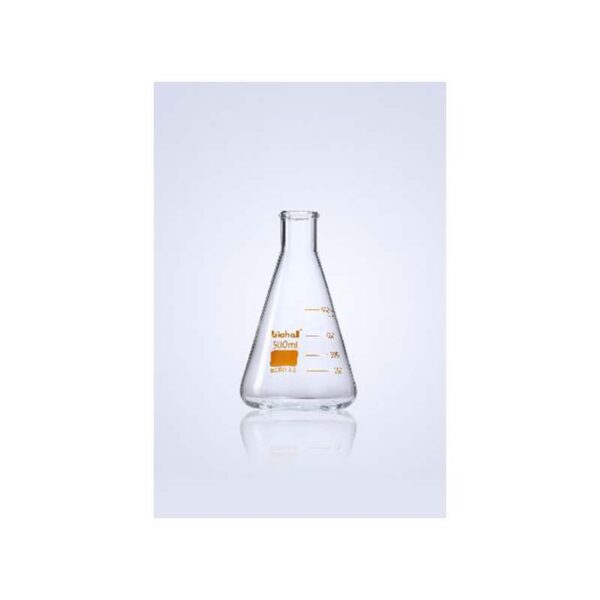 BIOHALL Glass Conical Flask 50ml, Germany